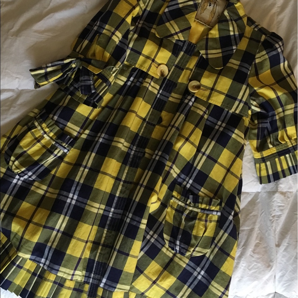 Retro Style Mod Blue & Yellow Jacket